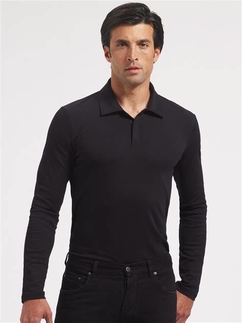 black prada polo shirt outfit|prada long sleeve t shirt.